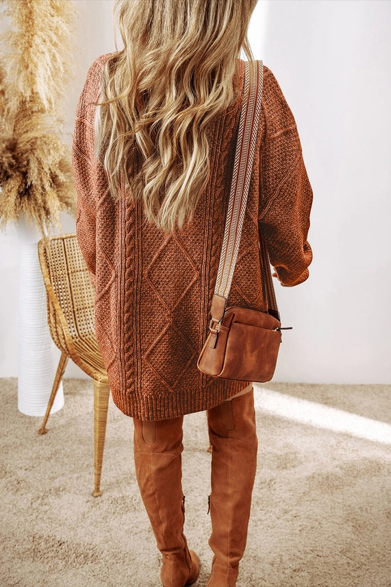 Hartford Sweater Dress- Yam