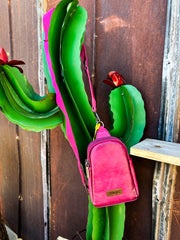 Wrangler Sling Bag: Hot Pink
