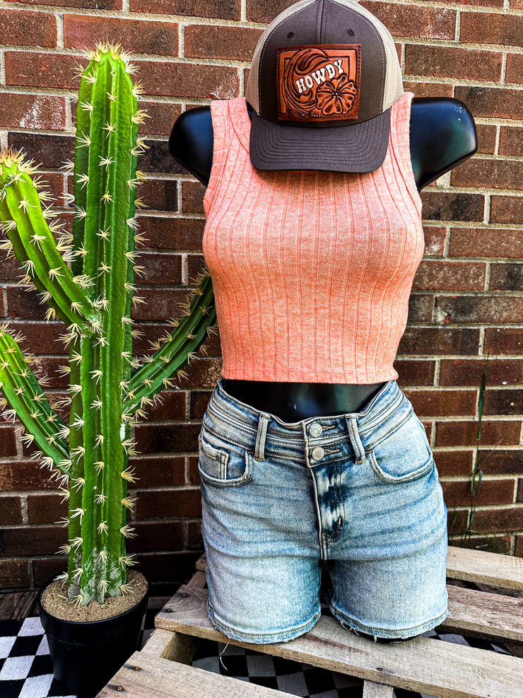 Dayton Tank Top- Heather Orange