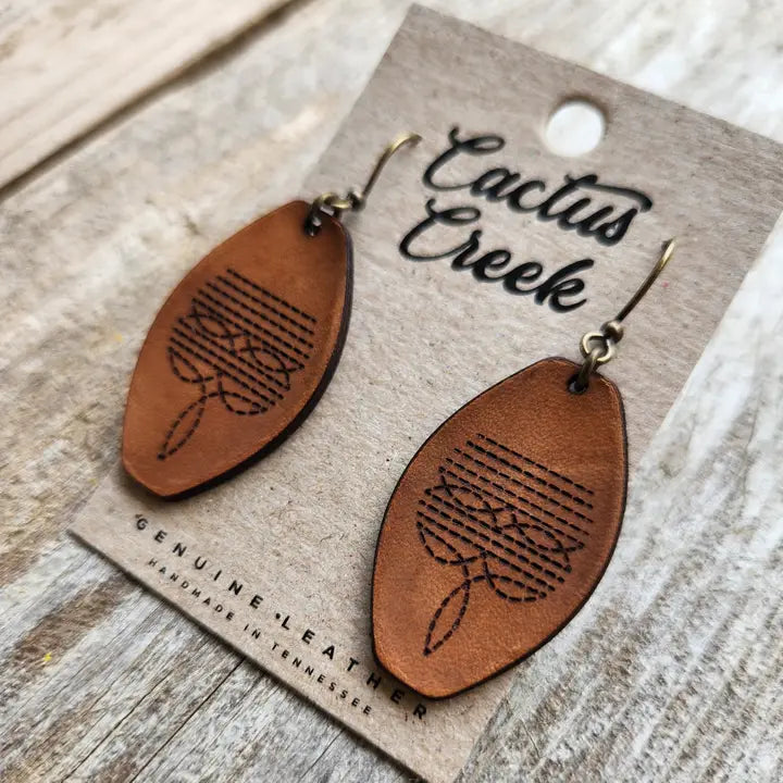 Dallas Leather Earrings