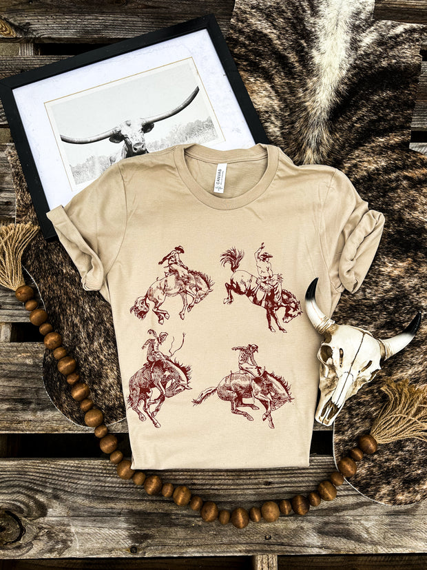 Bronco Collage Graphic Tee