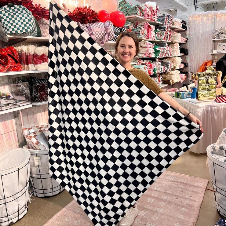Rowdy Checkered Blanket