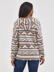 Wrangler Womens Geometric Relaxed Pullover Hoodie