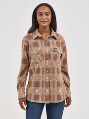 Punchy Aztec Wrangler Boyfriend Shirt Jacket