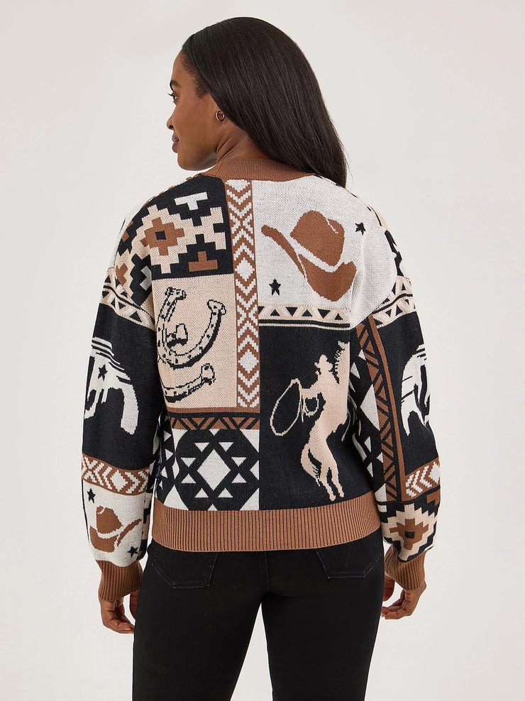 Cowboy Up Cropped Wrangler Cardigan
