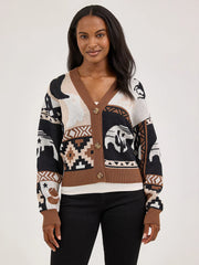 Cowboy Up Cropped Wrangler Cardigan