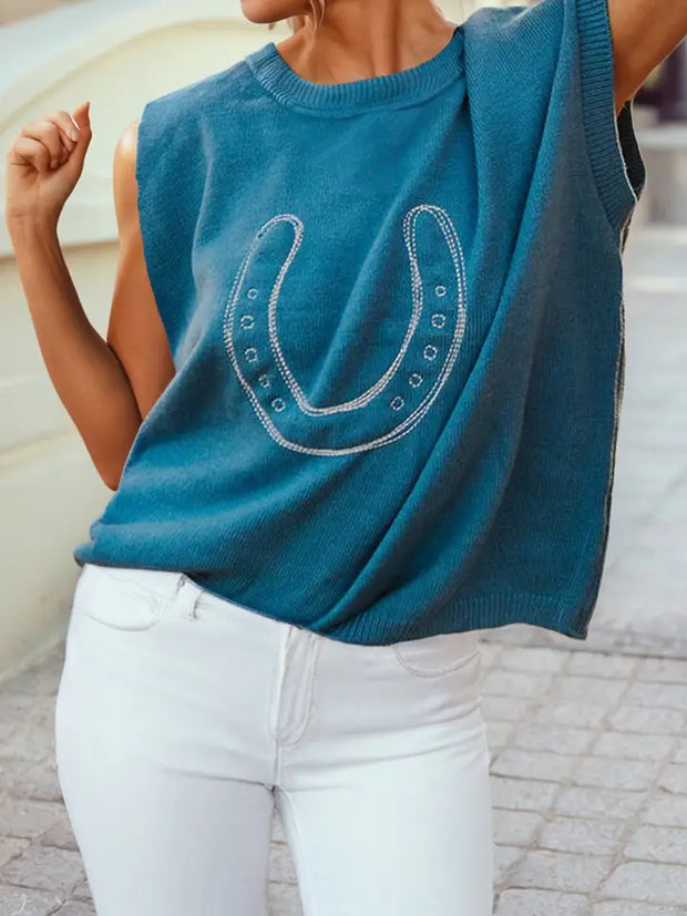 Cowgirl Up Horse Shoe Sweater