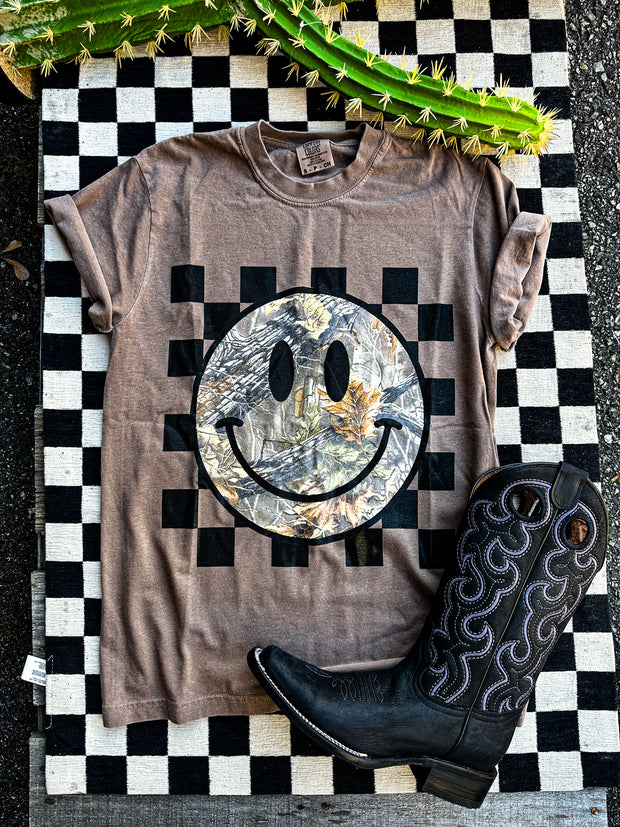 Camo Makes Me Happy Graphic Tee