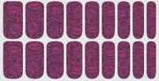 Saddle Up Purple Tooled Leather Nail Polish Strips