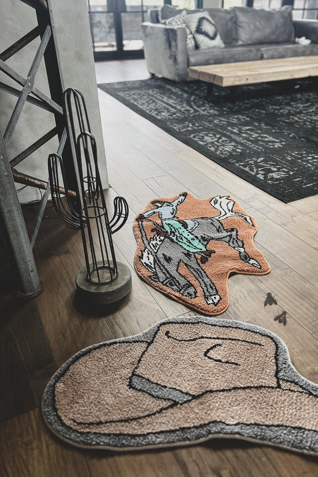 Rodeo Rug: Bronc Buster