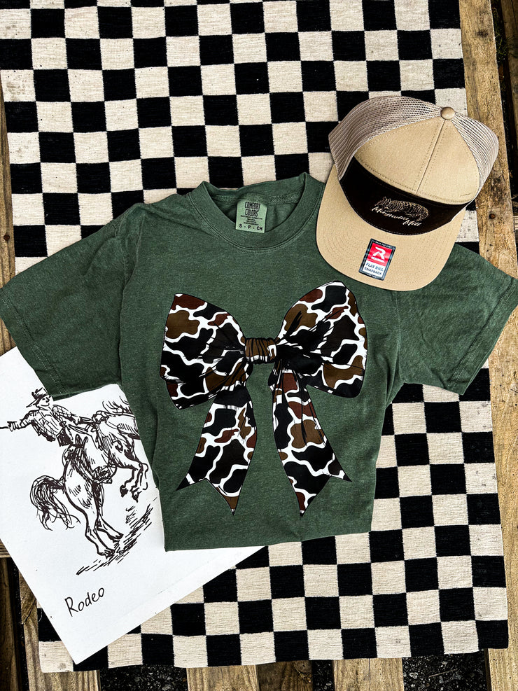 Camo Bow Graphic Tee
