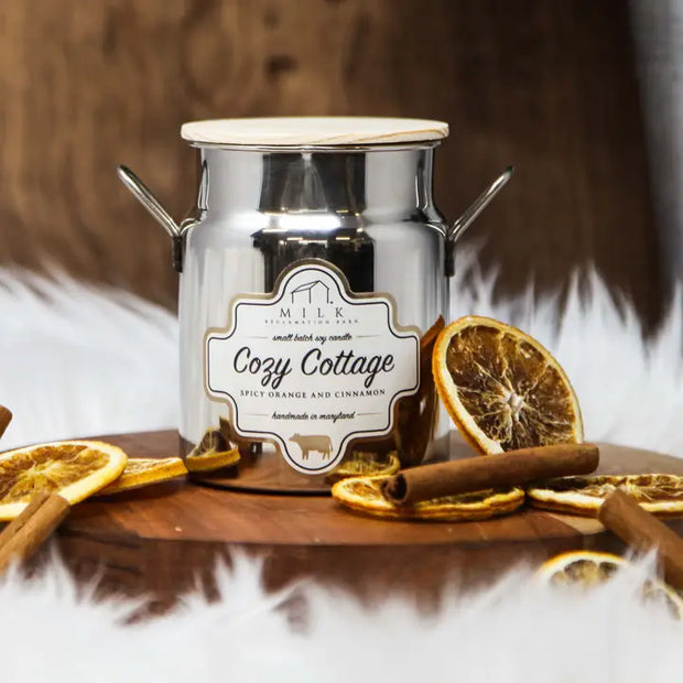 Milk Churn Candle- Cozy Cottage