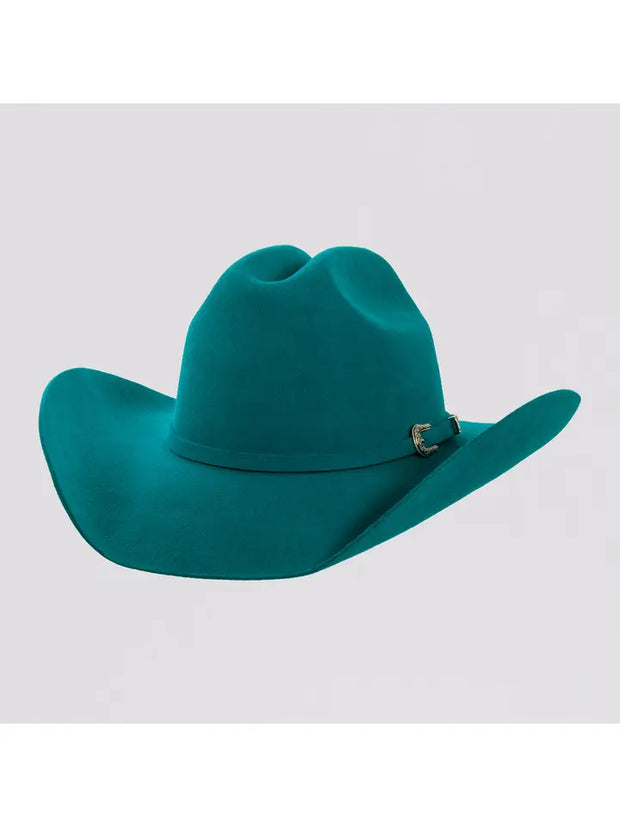 Teal Cattleman Felt Cowboy Hat