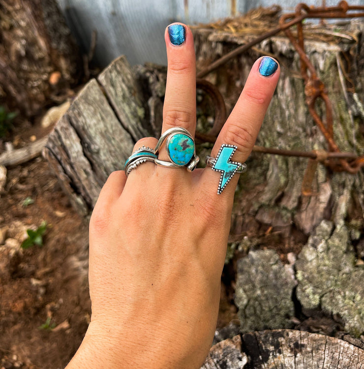 Turquoise Bolt Ring