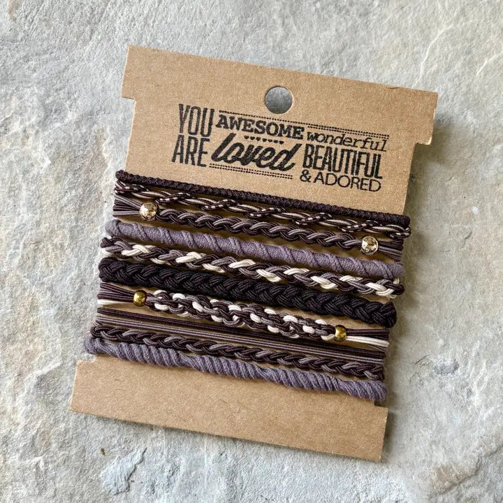 Boho Hair Ties- Moody Neutrals