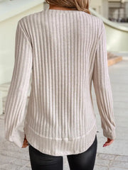 Jet Stream Ribbed Texture Top