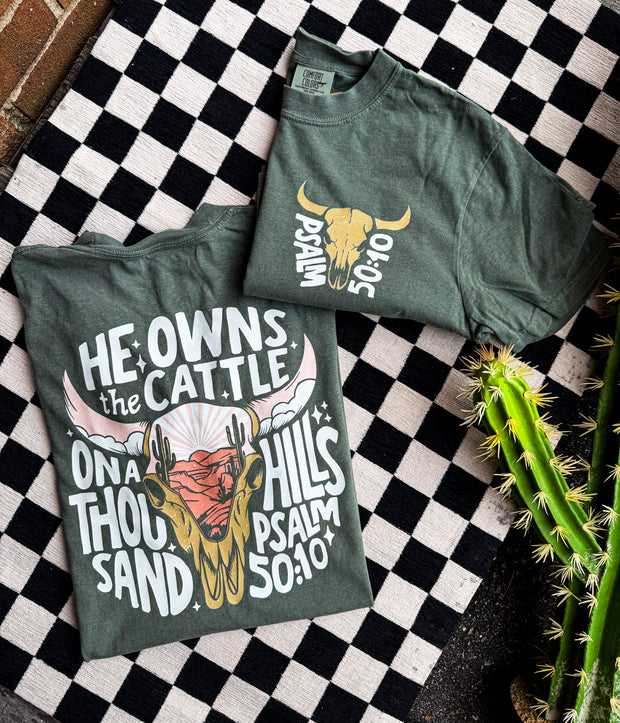 He Owns The Cattle Graphic Tee