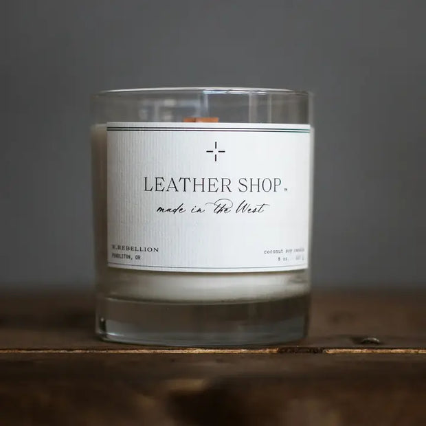 Leather Shop Candle