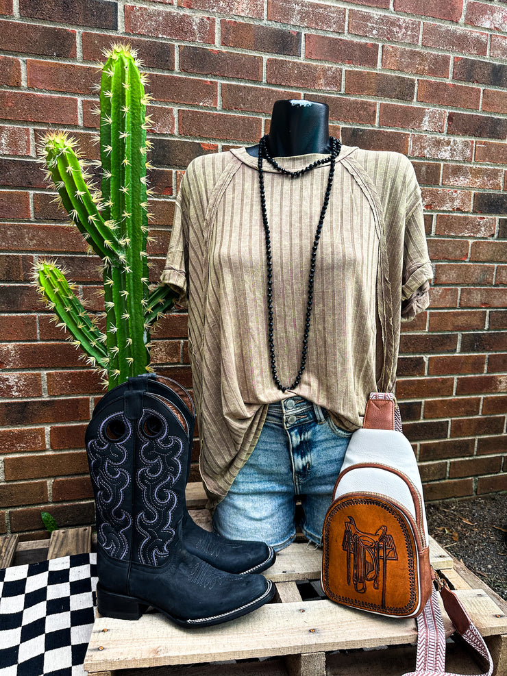 Dolman Top- Mocha