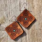 Jacy Leather Earrings