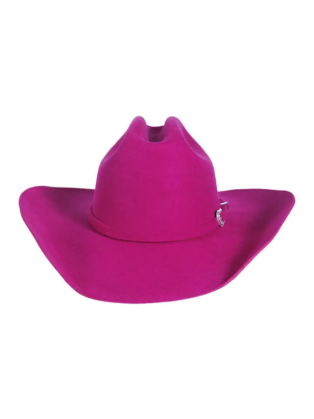 Pink Cattleman Felt Cowboy Hat