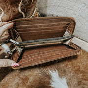 Checkered Cut Wallet