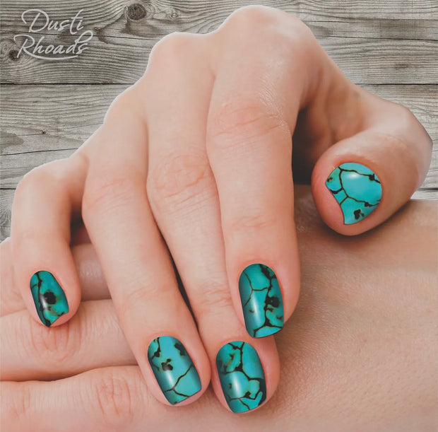 Santa Fe Turquoise Nail Polish Strips