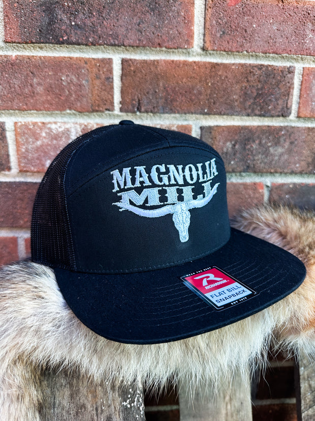 Spur Right Richardon Hat- 7 Panel Black Out