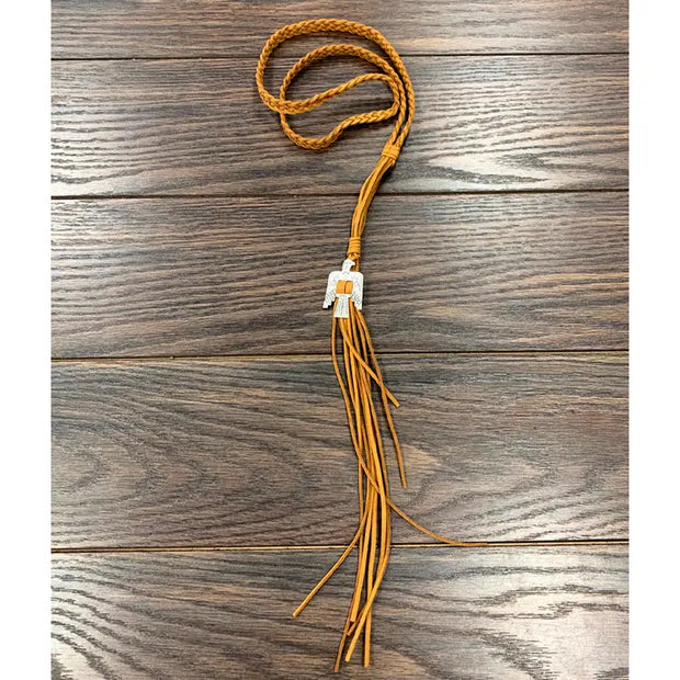 Twisted Thunderbird Suede Necklace