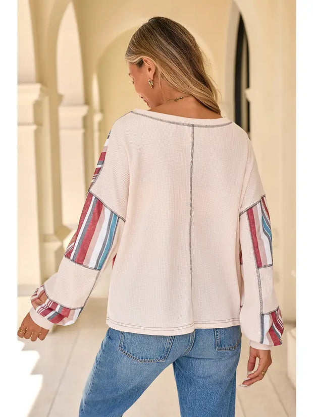 Waffle Patchwork Top