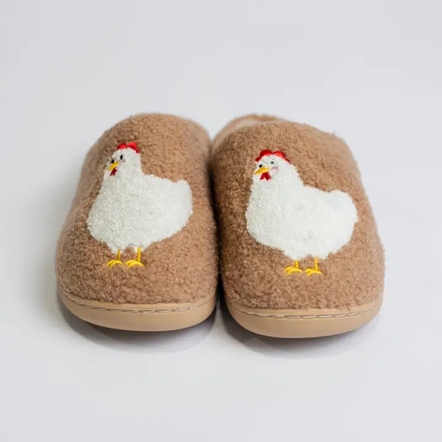 Cozy Chicken Slippers