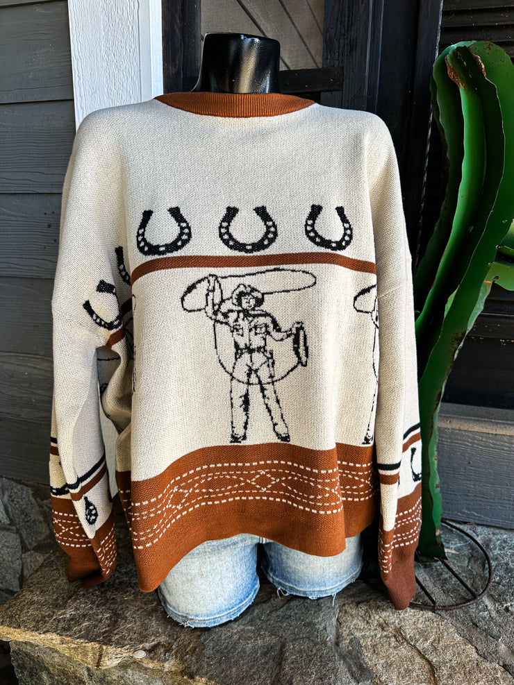 Rootin' Tootin' Cowboy Sweater