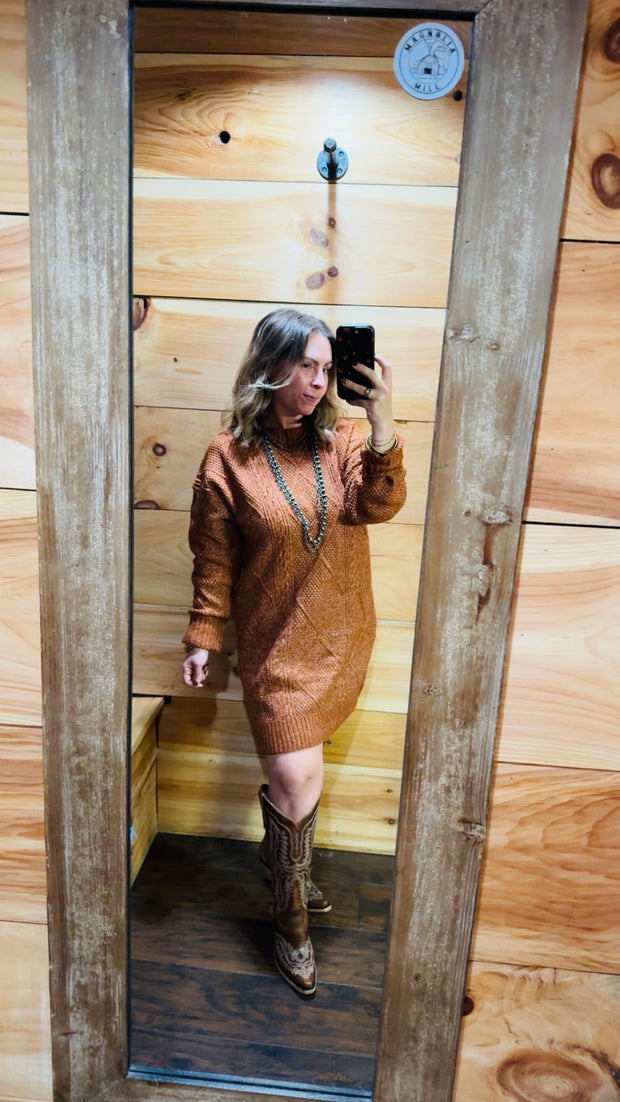 Hartford Sweater Dress- Yam