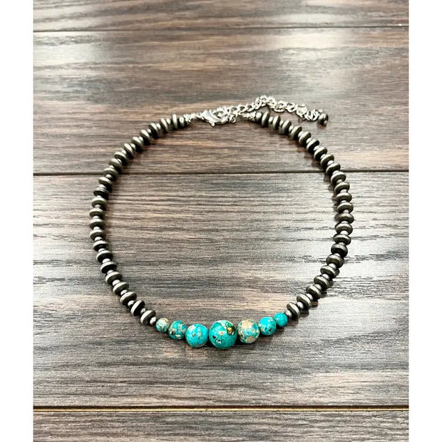 Rollin In Blue Necklace