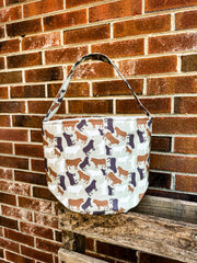 Spring Cow Camo Easter Basket