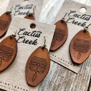 Dallas Leather Earrings