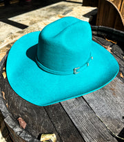 Teal Cattleman Felt Cowboy Hat