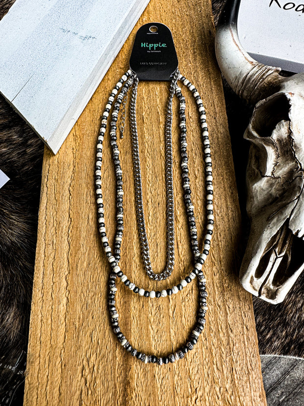 Maybelle Layered Necklace - Bone