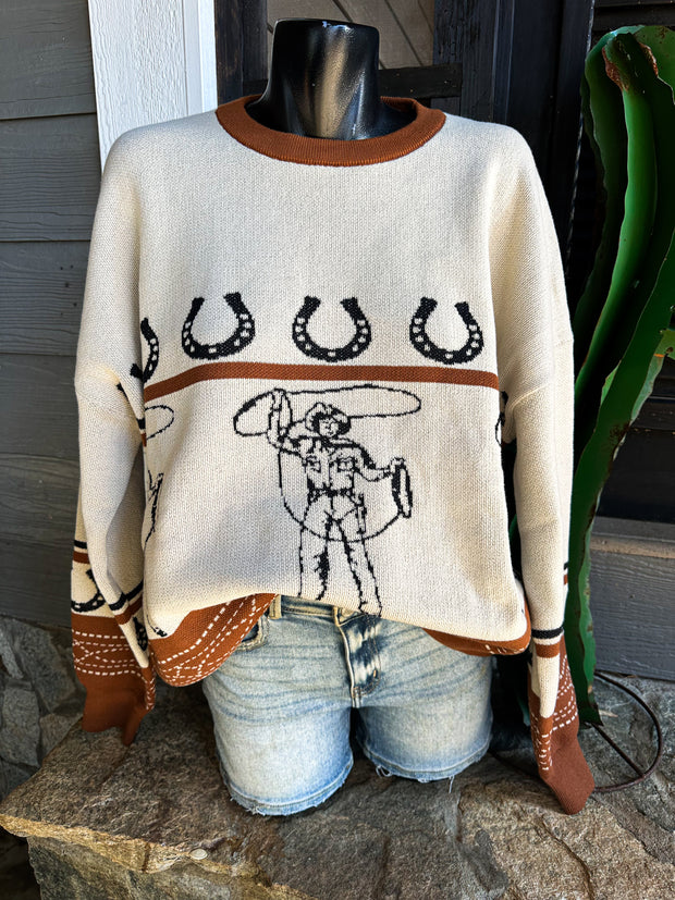 Rootin' Tootin' Cowboy Sweater