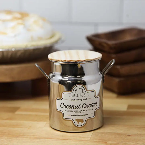 Milk Churn Candle- Coconut Cream