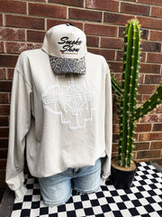 Clive Aztec Sweatshirt - Oatmeal