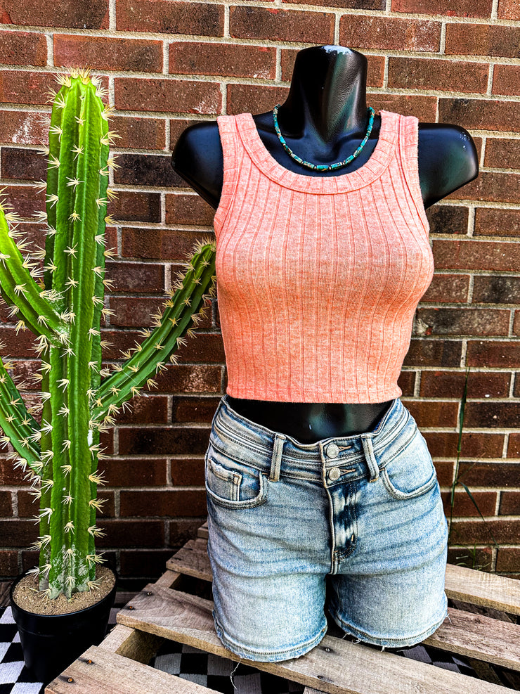 Dayton Tank Top- Heather Orange