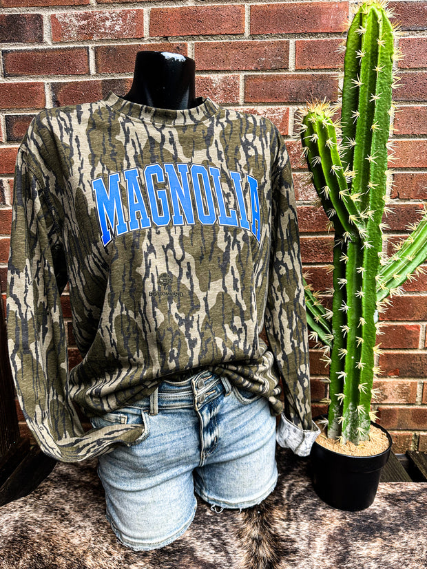 Mossy Oak Magnolia Long Sleeve - Blue