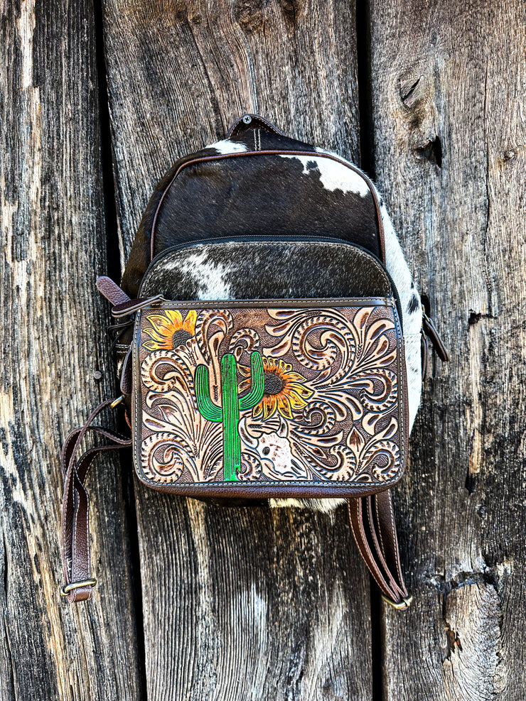 Saguaro Creek Hand Tooled Backpack