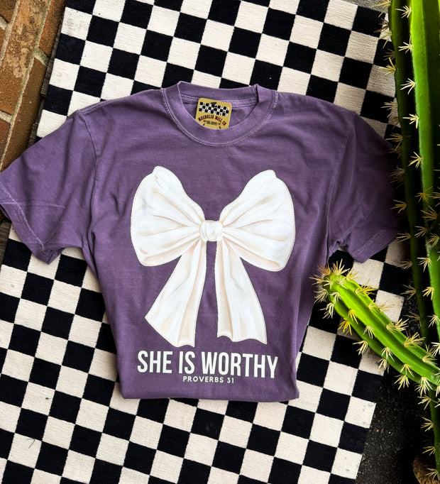 She Is Worthy Graphic Tee