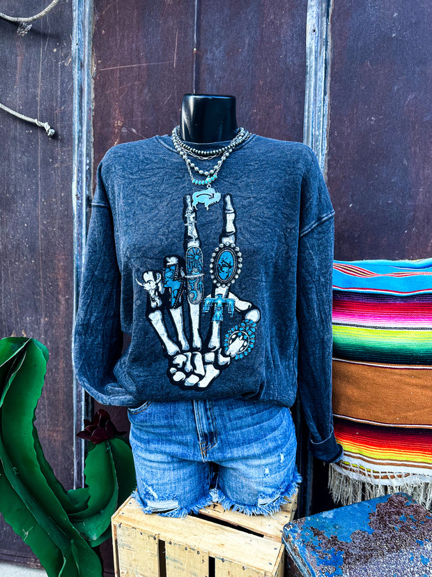 Turquoise Rocks Sweatshirt