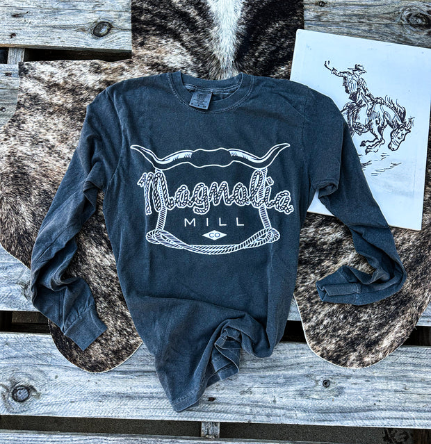 Charcoal Ropin' MMCO Long Sleeve Graphic