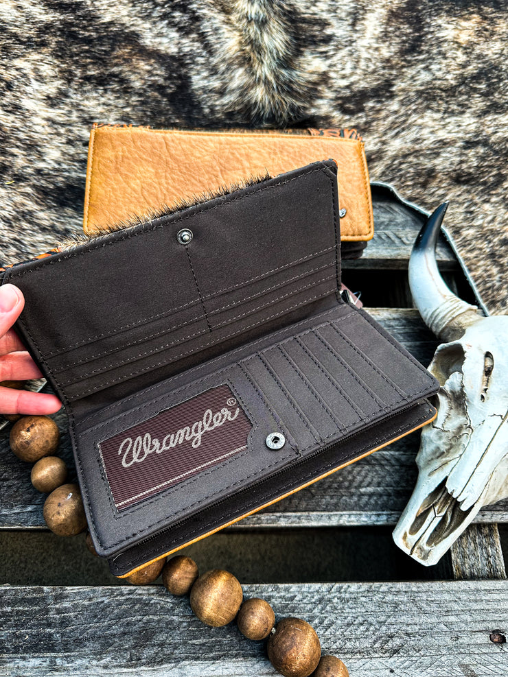 Way Out West Wrangler Wallet: Brown