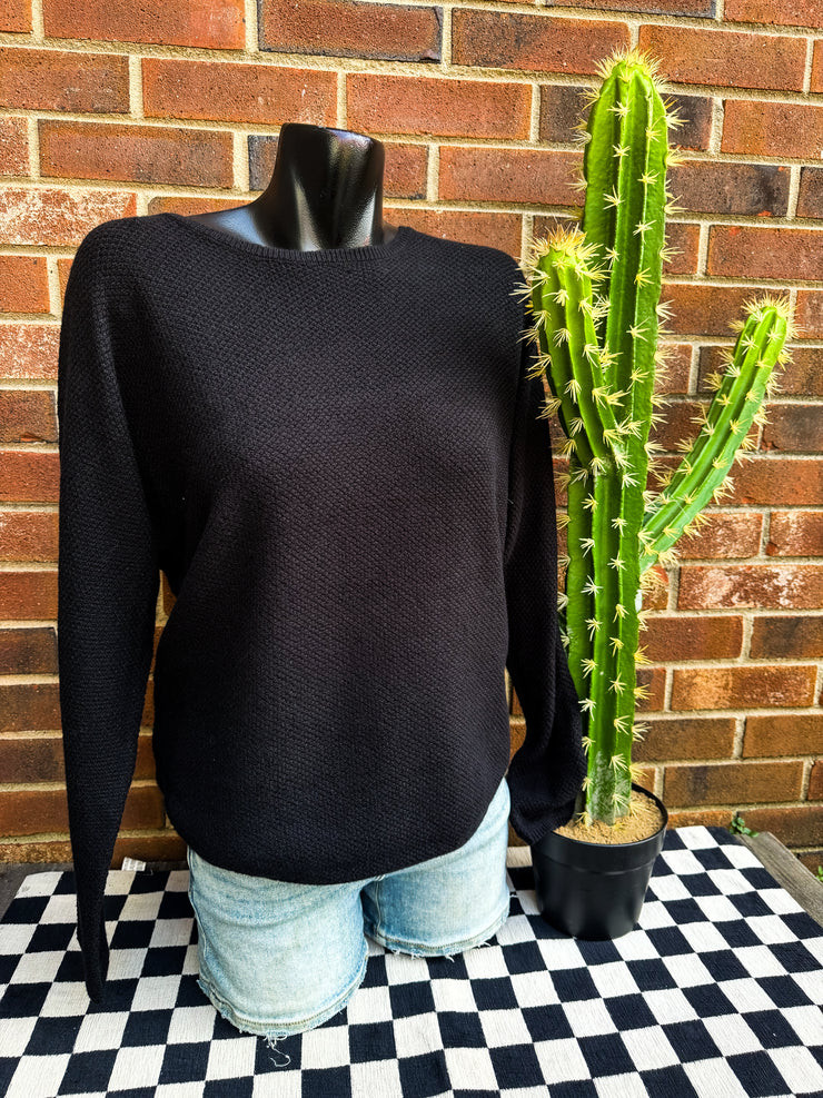 Seedstitch Crew Sweater