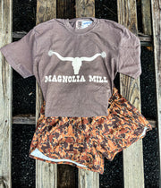Rodeo Runner Shorts- Cowboy Camo
